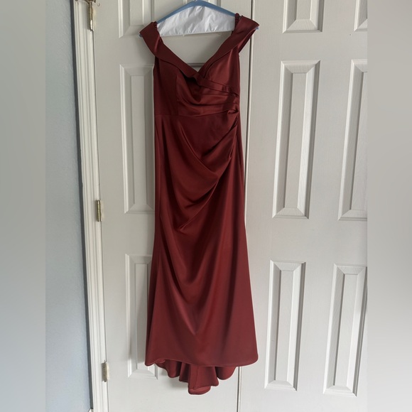 David’s Bridal Bridesmaid Dress Cinnamon Size 6 BRAND NEW WORN ONCE - Picture 3 of 4